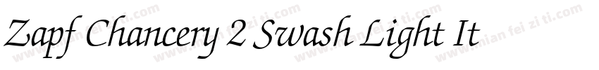 Zapf Chancery 2 Swash Light Italic字体转换
